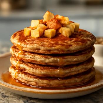 Apple Cinnamon High-Fiber Pancakes