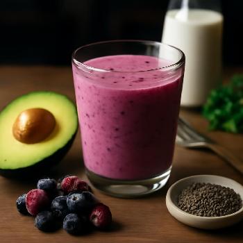 Avocado Berry Low-Carb Smoothie