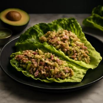 Avocado Tuna Salad Lettuce Wraps