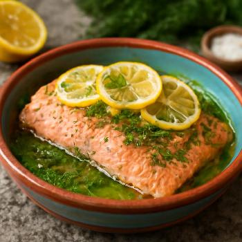 Baked Salmon with Dill and Lemon
