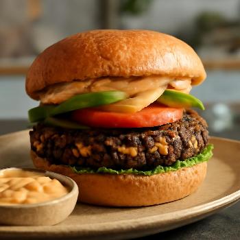 Black Bean Burgers with Chipotle Mayo