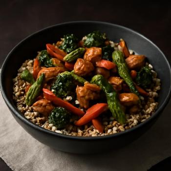 Chicken and Vegetable Stir-Fry with Fermented Black Bean Sauce: Fuel Your Microbiome