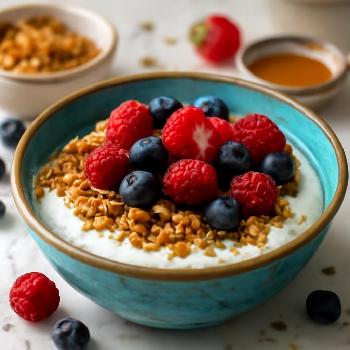 Coconut Yogurt Parfait with Granola and Berries