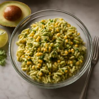 Creamy Avocado and Corn Pasta (Gluten-Free)