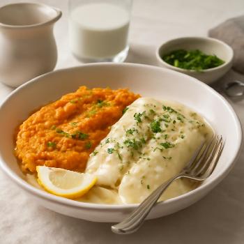 Creamy Fish and Sweet Potato Mash