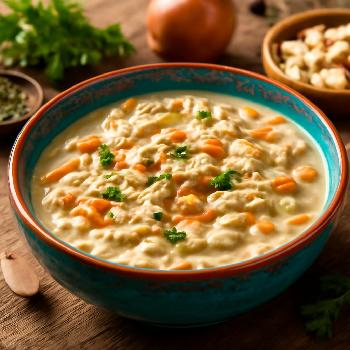 Creamy High-Protein Chicken and White Bean Soup