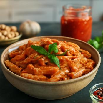 Creamy Vegan Tomato Pasta with Cashew Sauce