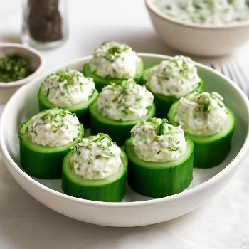 Cucumber Bites with Herbed Cream Cheese
