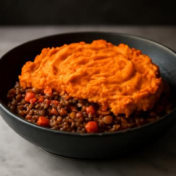 Dairy-Free Shepherd's Pie with Sweet Potato Topping