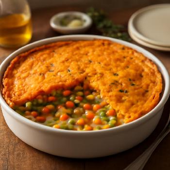 Dairy-Free Vegetable Pot Pie with Sweet Potato Crust