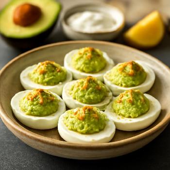 Deviled Eggs with Greek Yogurt and Avocado