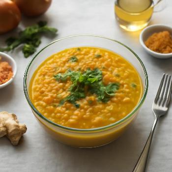 Golden Lentil Soup with Turmeric and Ginger