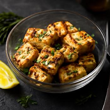 Grilled Tofu with Lemon-Herb Marinade