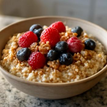 Heart-Healthy Oatmeal with Berries and Nuts