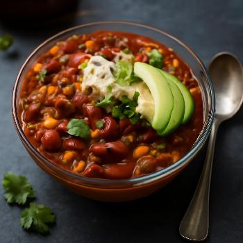 Hearty High-Fiber Vegetarian Chili