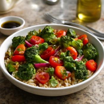 Low-Sodium Quinoa Bowl with Roasted Vegetables and Herbs