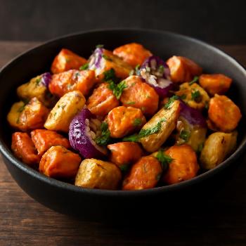 Low-Sodium Roasted Root Vegetables with Garlic and Herbs