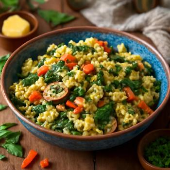 Low-Sodium Vegetable Scramble