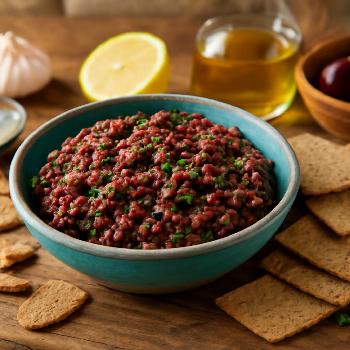 Mediterranean Almond & Olive Tapenade with Whole Grain Crackers