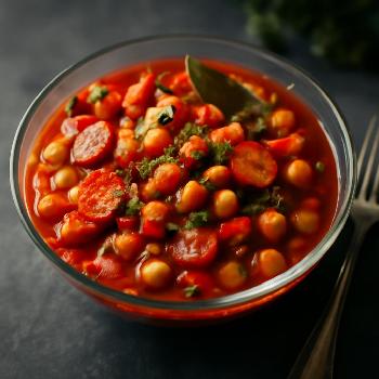 Mediterranean Chickpea and Chorizo Stew