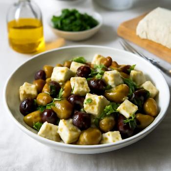 Mediterranean Olive and Feta Bites