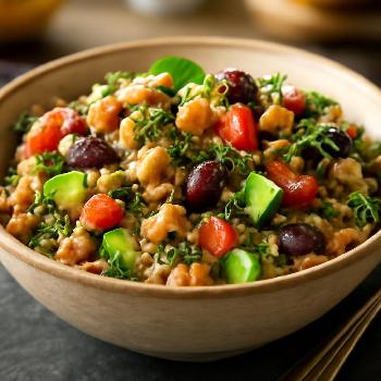 Mediterranean Quinoa Salad with Chickpeas and Feta (Gluten-Free)