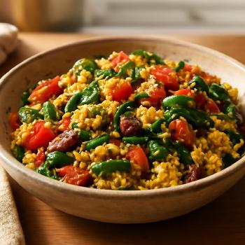 Mediterranean Tofu Scramble