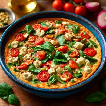Mediterranean Vegetable and Feta Frittata