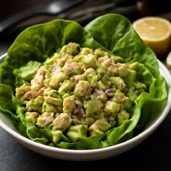 Paleo Avocado Chicken Salad Lettuce Wraps