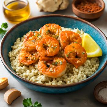 Paleo Shrimp Scampi with Cauliflower Rice