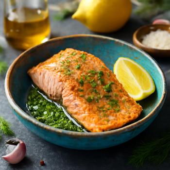 Pregnancy-Safe Salmon with Lemon & Dill