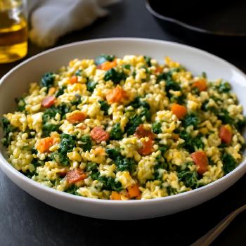 Savory Cottage Cheese and Vegetable Scramble