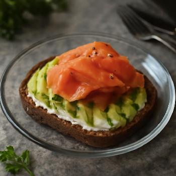Smoked Salmon and Avocado Toast - High Protein Start