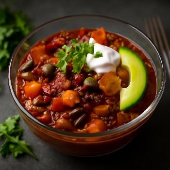 Smoky Kidney Bean Chili with Sweet Potato