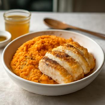 Soft Chicken and Sweet Potato Mash