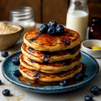 Soy-Free Blueberry Almond Pancakes