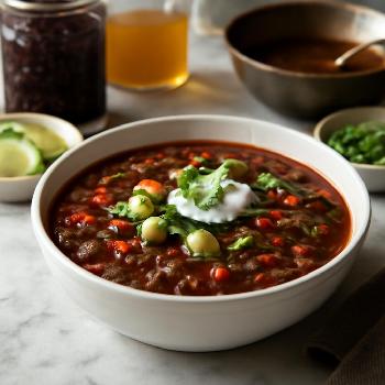 Spicy High-Fiber Black Bean Soup