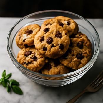 Vegan Peanut Butter Chocolate Chip Cookies