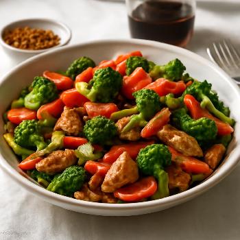 Whole30 Chicken and Veggie Stir-Fry (Leftover Chicken)