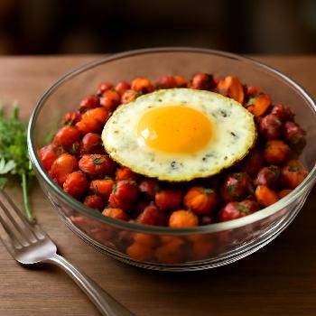 Whole30 Sweet Potato & Chorizo Hash with Fried Egg