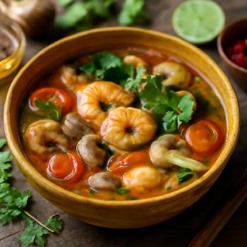 Authentic Tom Yum Soup (Tom Yum Goong)