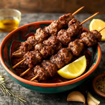 Classic Lamb Souvlaki