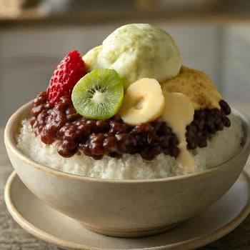 Patbingsu: Korean Red Bean Shaved Ice