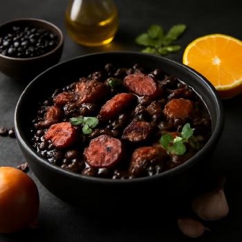 Traditional Feijoada: A Brazilian Black Bean Stew