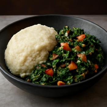 Ugali and Sukuma Wiki