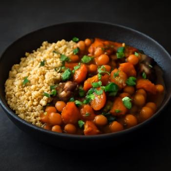 Vegetable Tagine with Chickpeas and Couscous