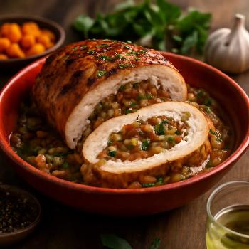 Apricot and Pistachio Stuffed Turkey Breast