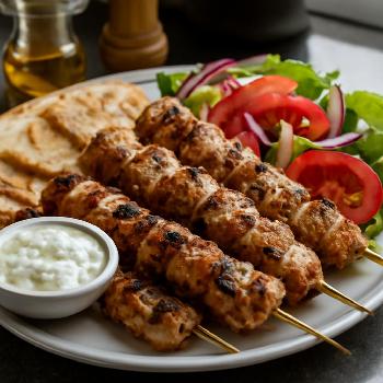 Authentic Greek Chicken Souvlaki
