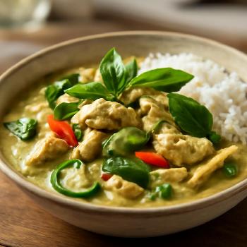 Authentic Thai Green Curry with Chicken