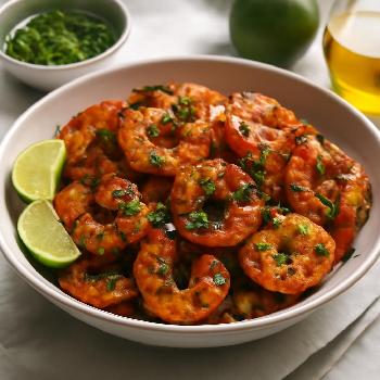 Chili Lime Grilled Prawns with Cilantro